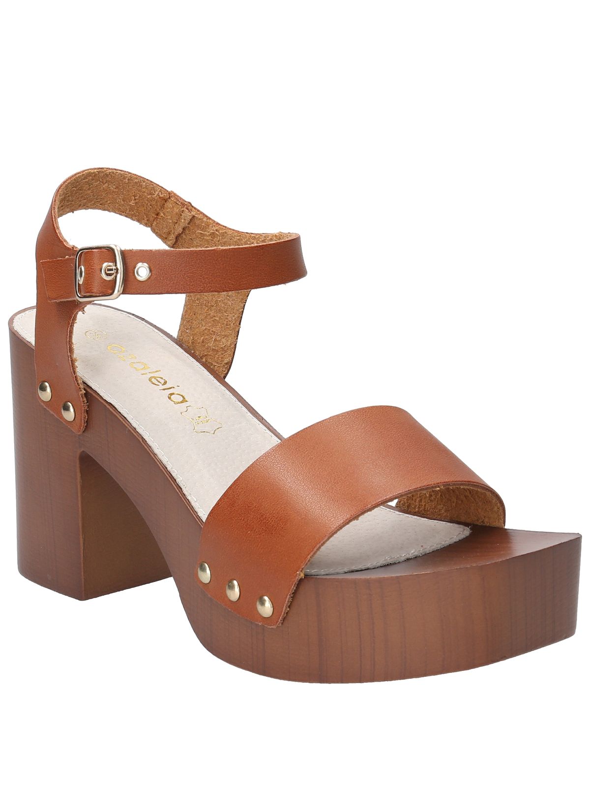 Sandalia Mujer Calisa Cognac Azaleia
