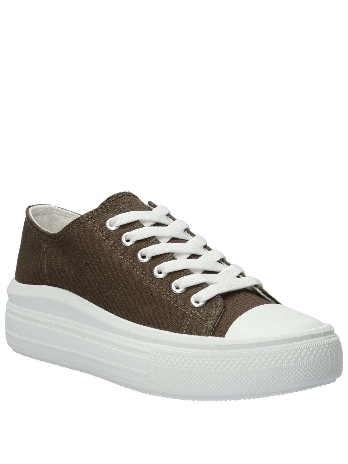 Zapatilla Mujer Lona Oliva Azaleia