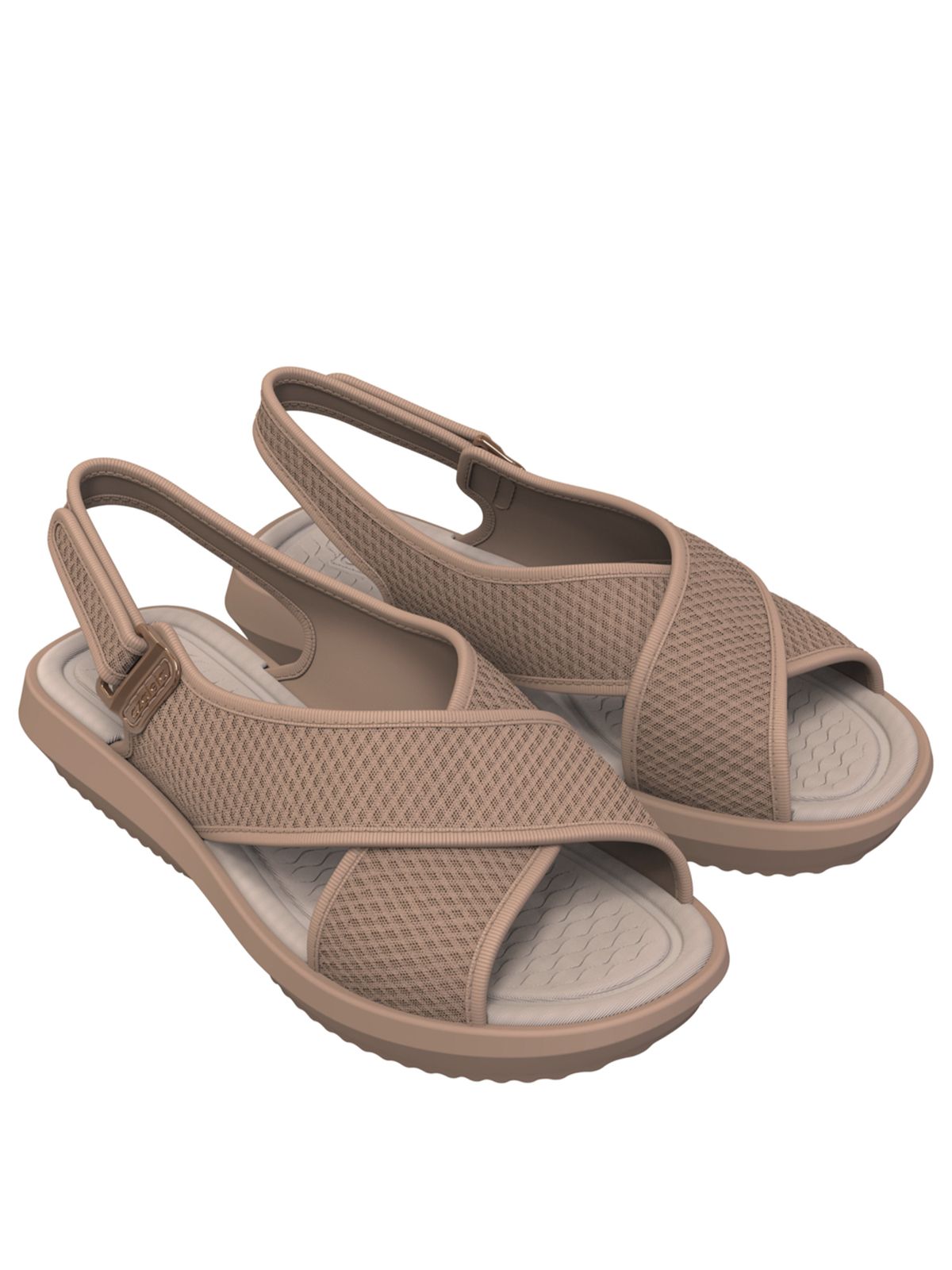 Sandalia Mujer Claudia Beige Azaleia