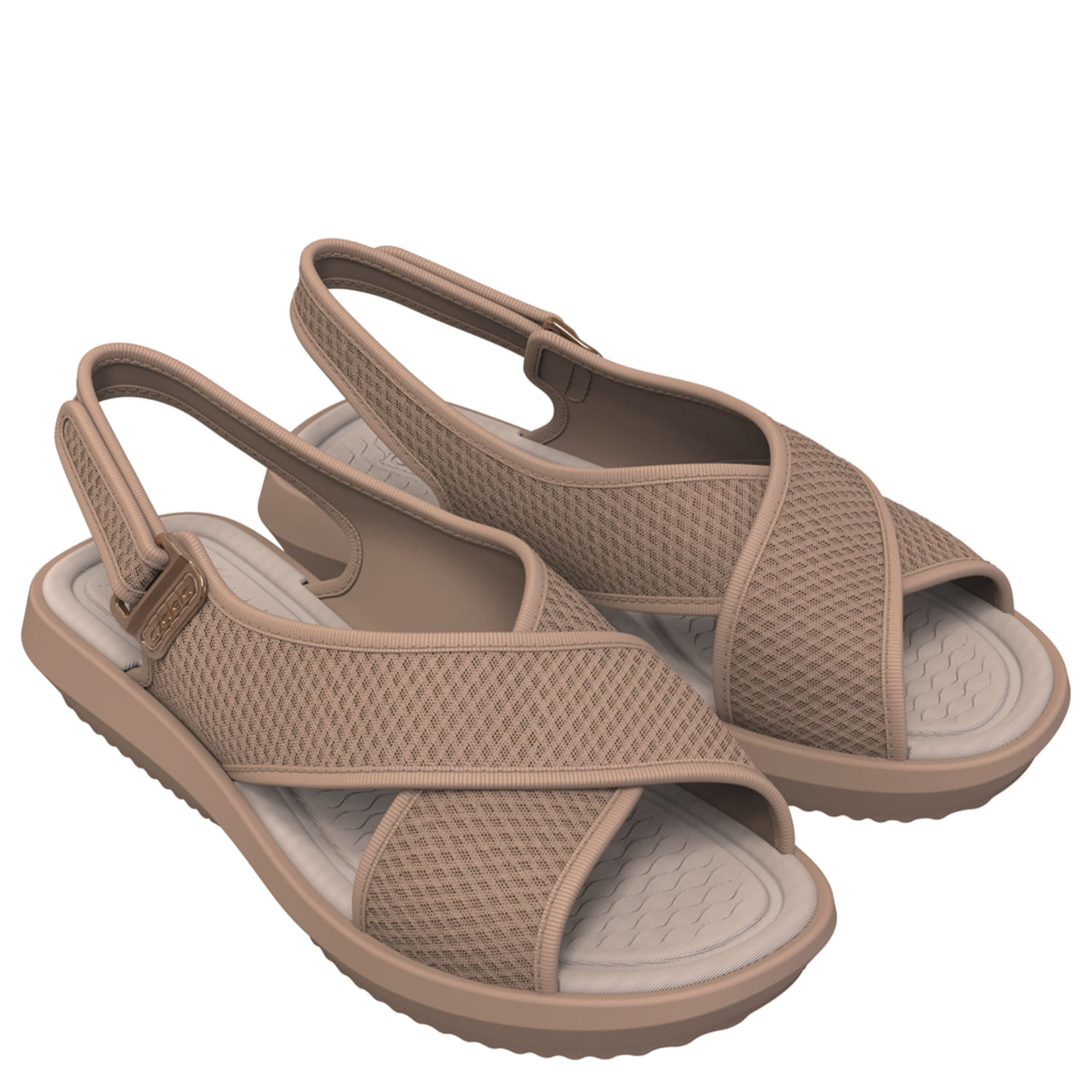 Sandalia Mujer Claudia Beige Azaleia