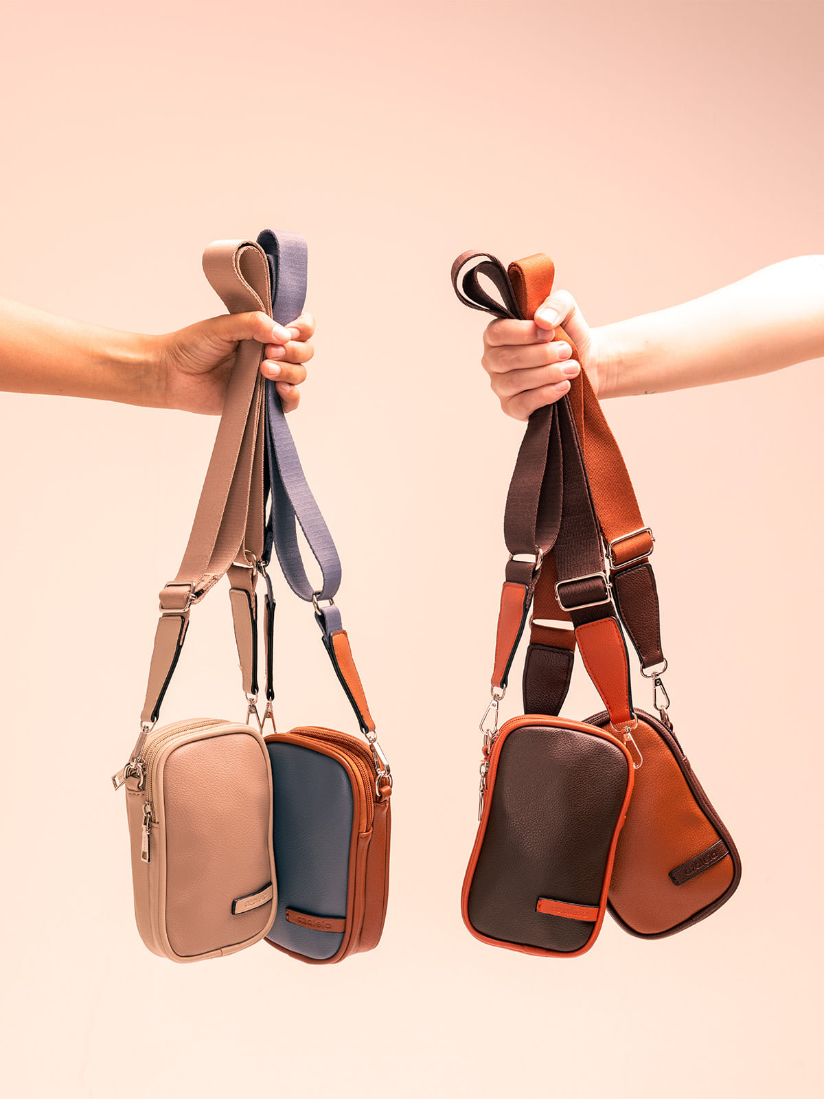 Crossbody Lennox cross Cognac Azaleia