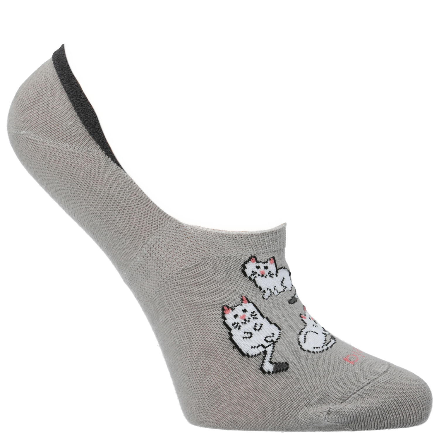 Calcetín Inv kitty Gris Azaleia