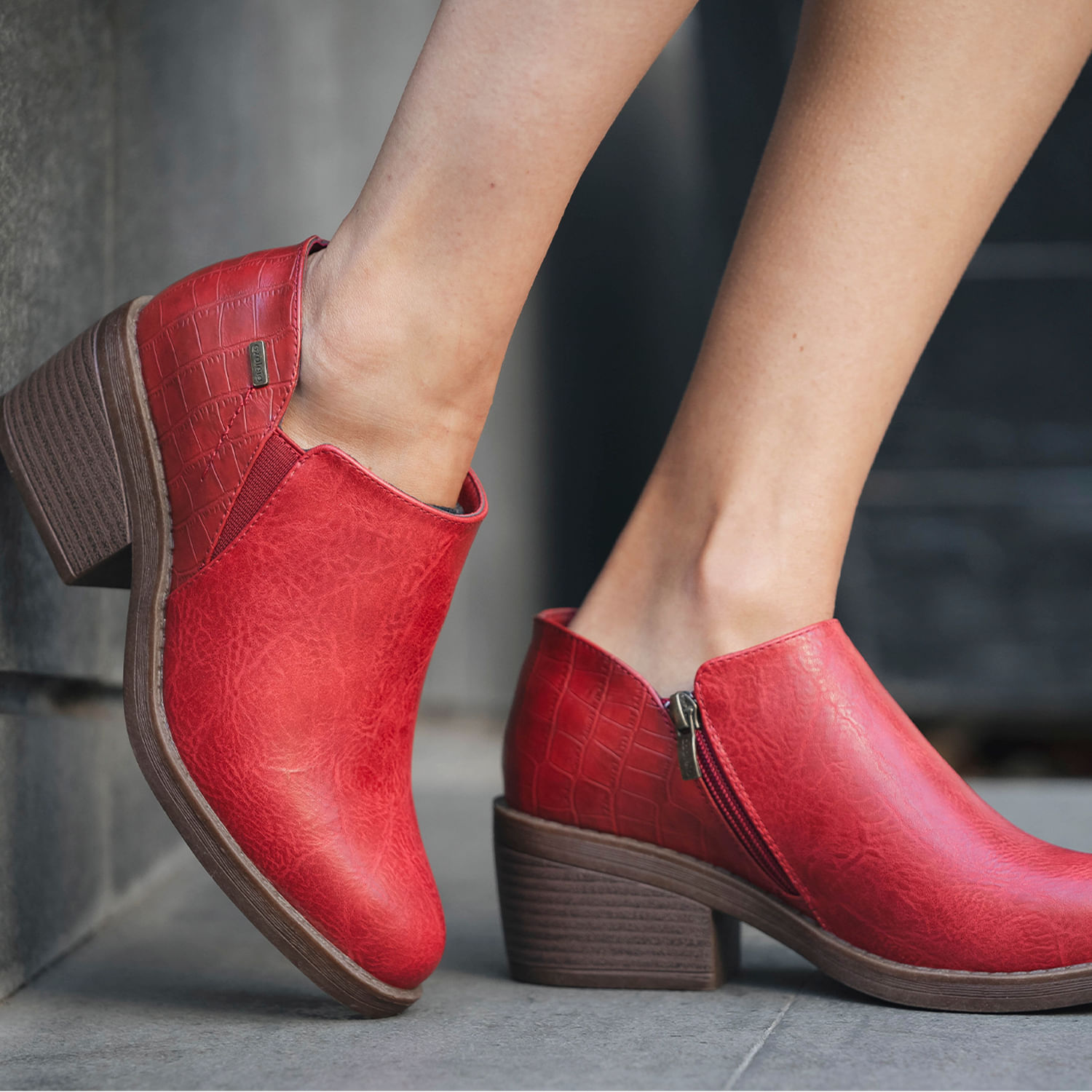 Cuero Dafiti Botines Rojos Calzado Botines Rojos Comprar BOTINES