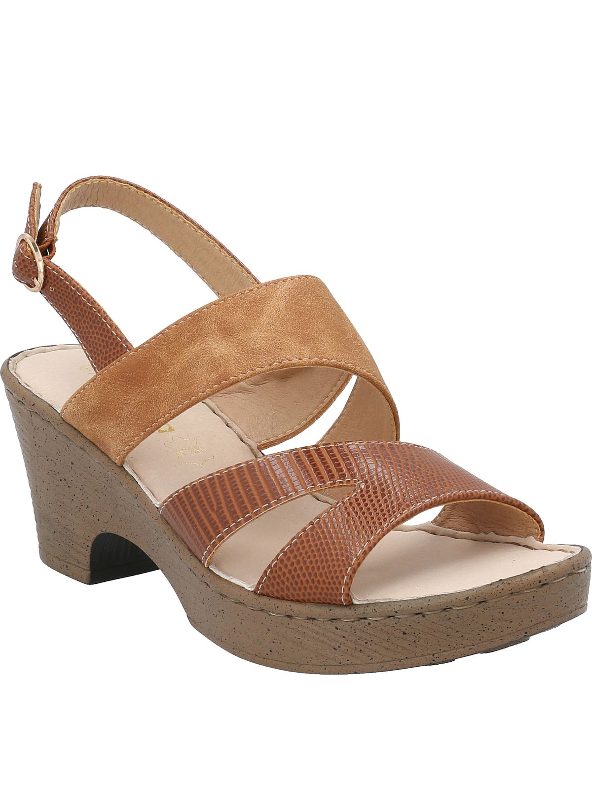 Sandalia Mujer Constant Café Azaleia