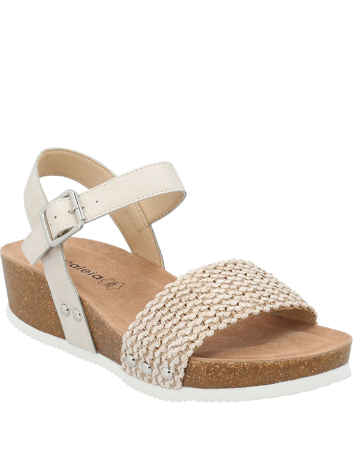 Sandalia Mujer Moneta Dorado Azaleia