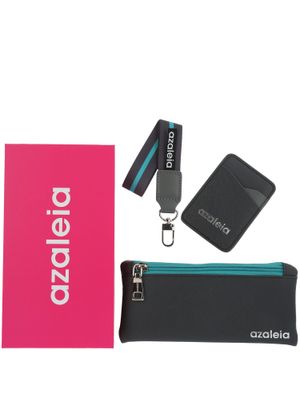 Pack estuche, tarjetero y porta celular gris Azaleia