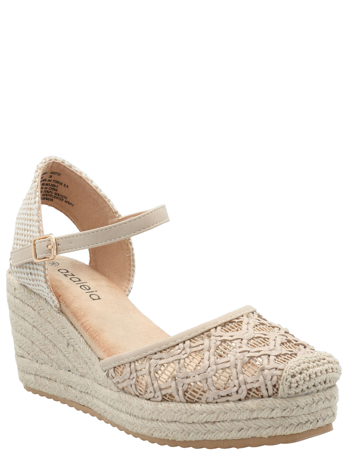Sandalia Mujer Giotto Beige Azaleia