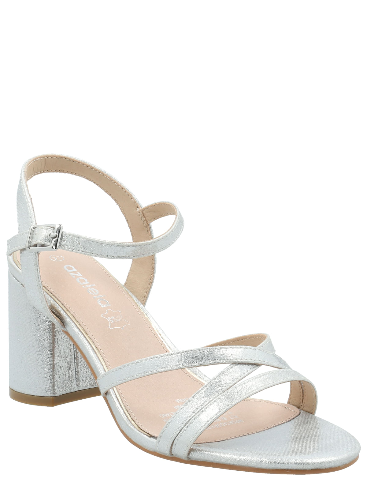 Sandalia Mujer Carlo Plateado Azaleia