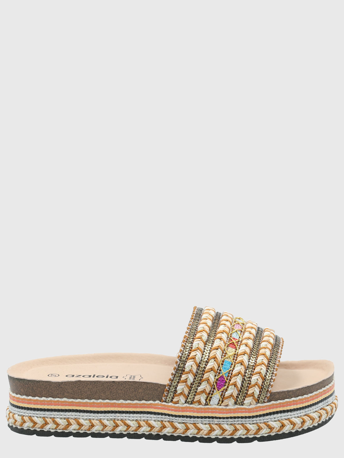 Sandalia Mujer Ennio Beige Multi Azaleia
