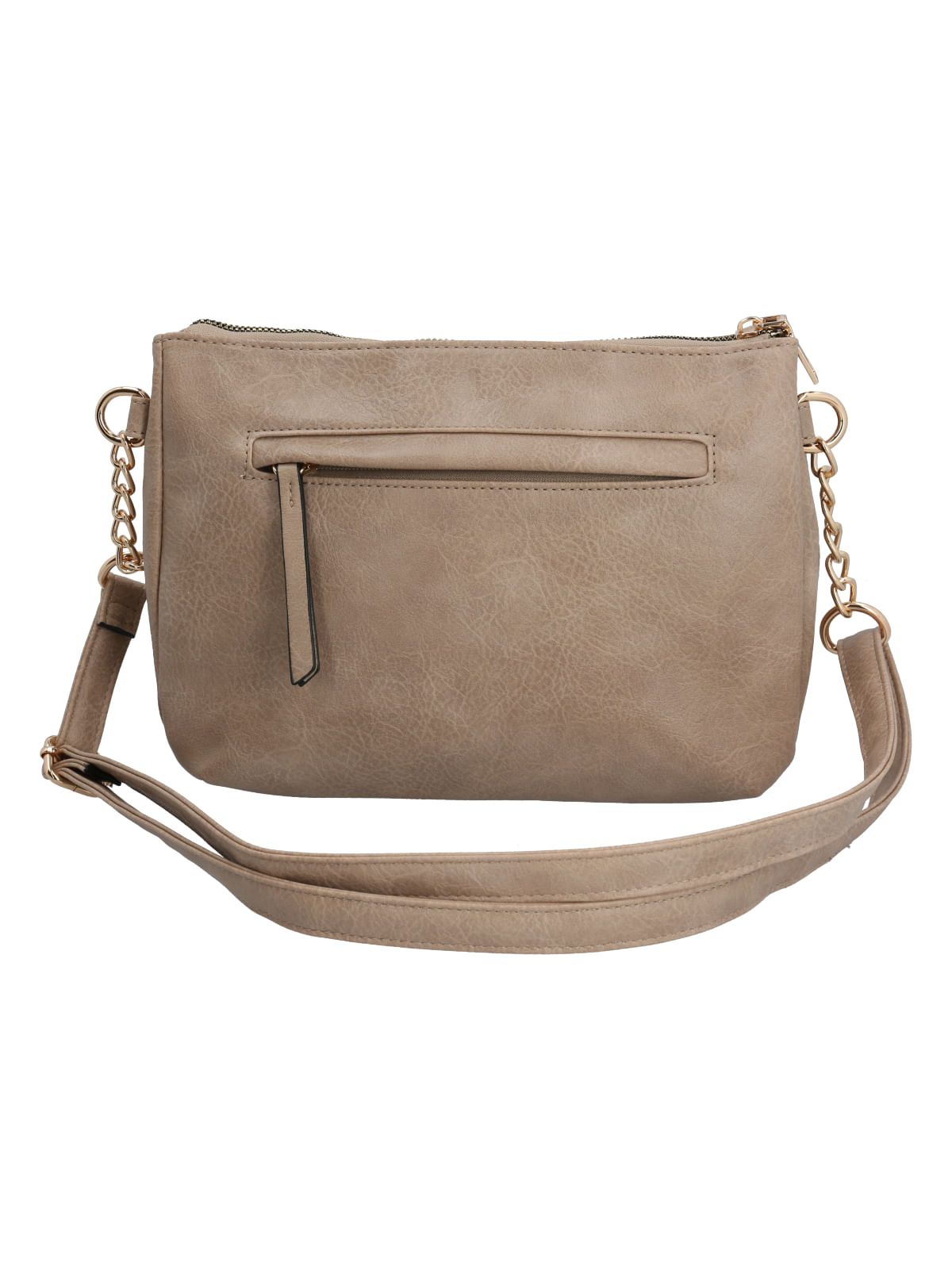 Cartera Guido Cross Taupe Azaleia