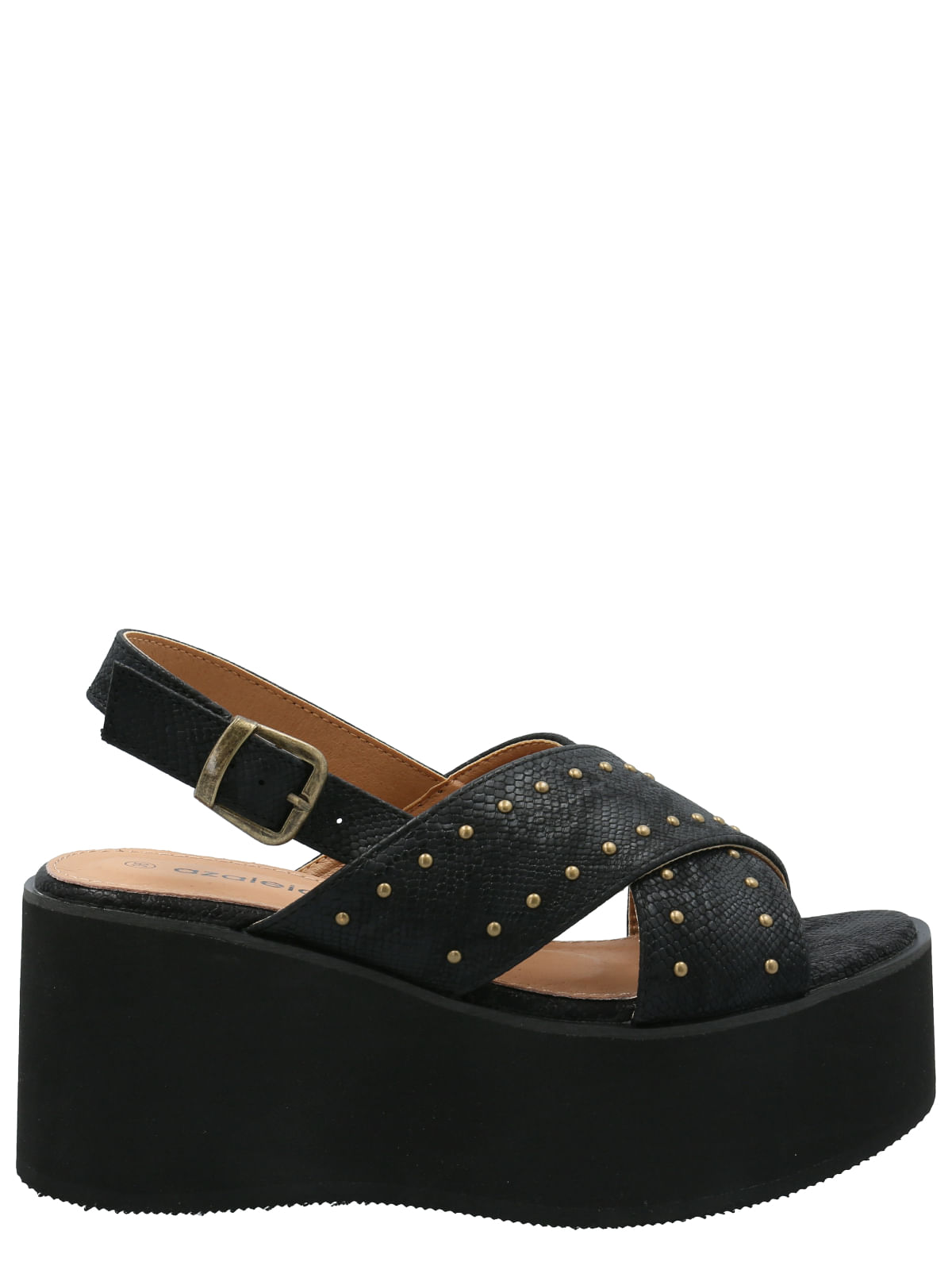 Sandalia Mujer Marcello Negro Azaleia