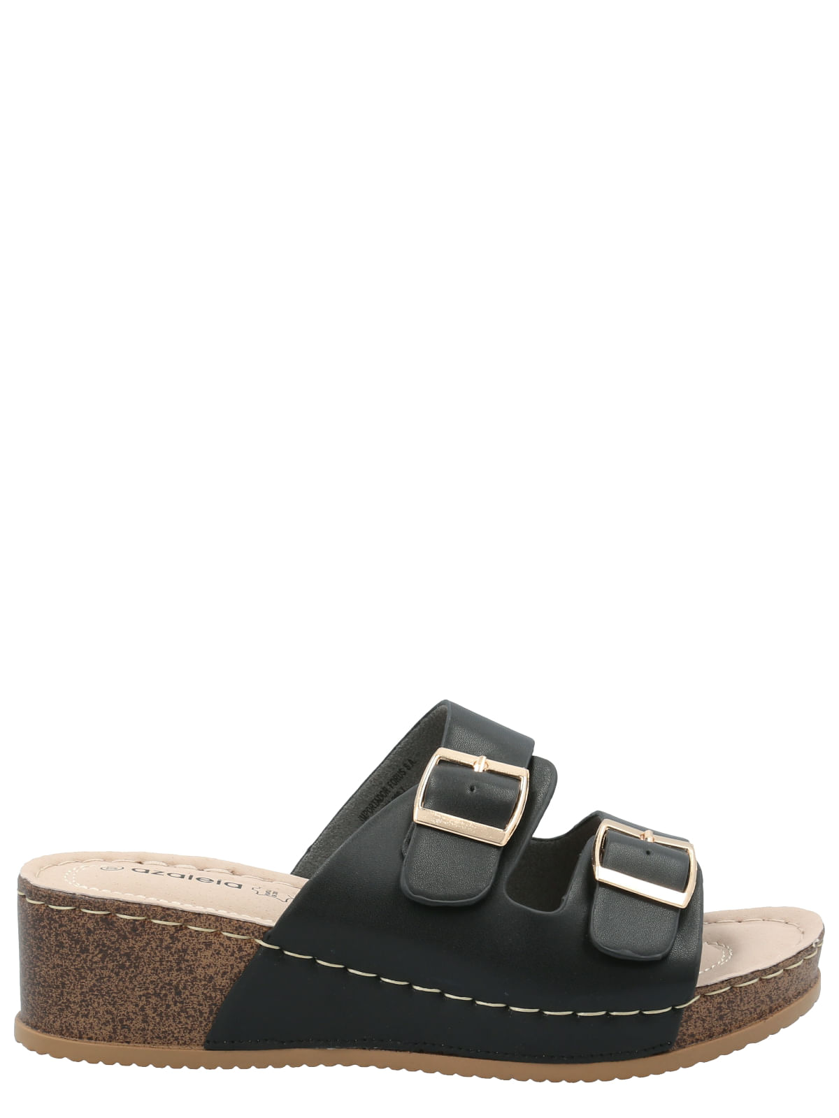 Sandalia Mujer Riviera Negro Azaleia