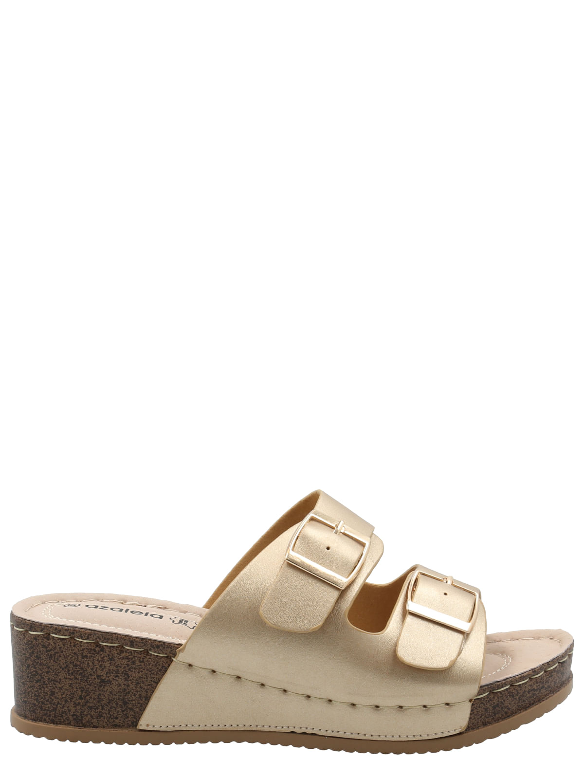 Sandalia Mujer Riviera Dorado Azaleia
