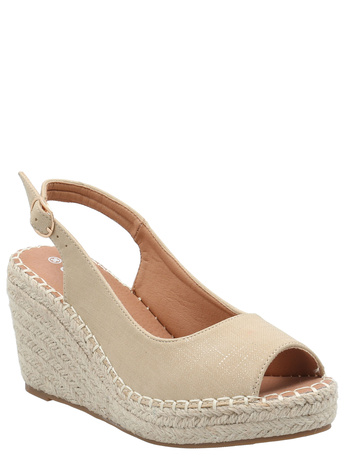 Sandalia Mujer Giovanni Beige Azaleia