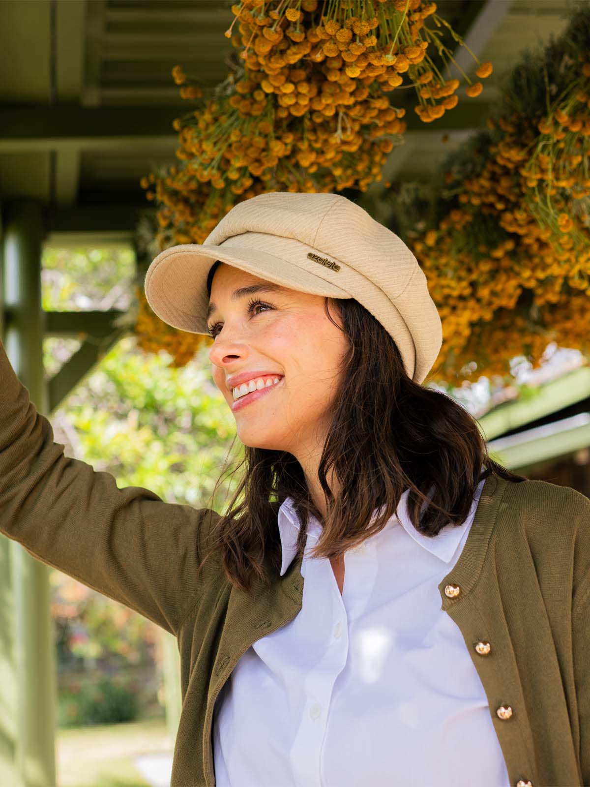 Gorro Mujer  Cap Beret Beige Azaleia