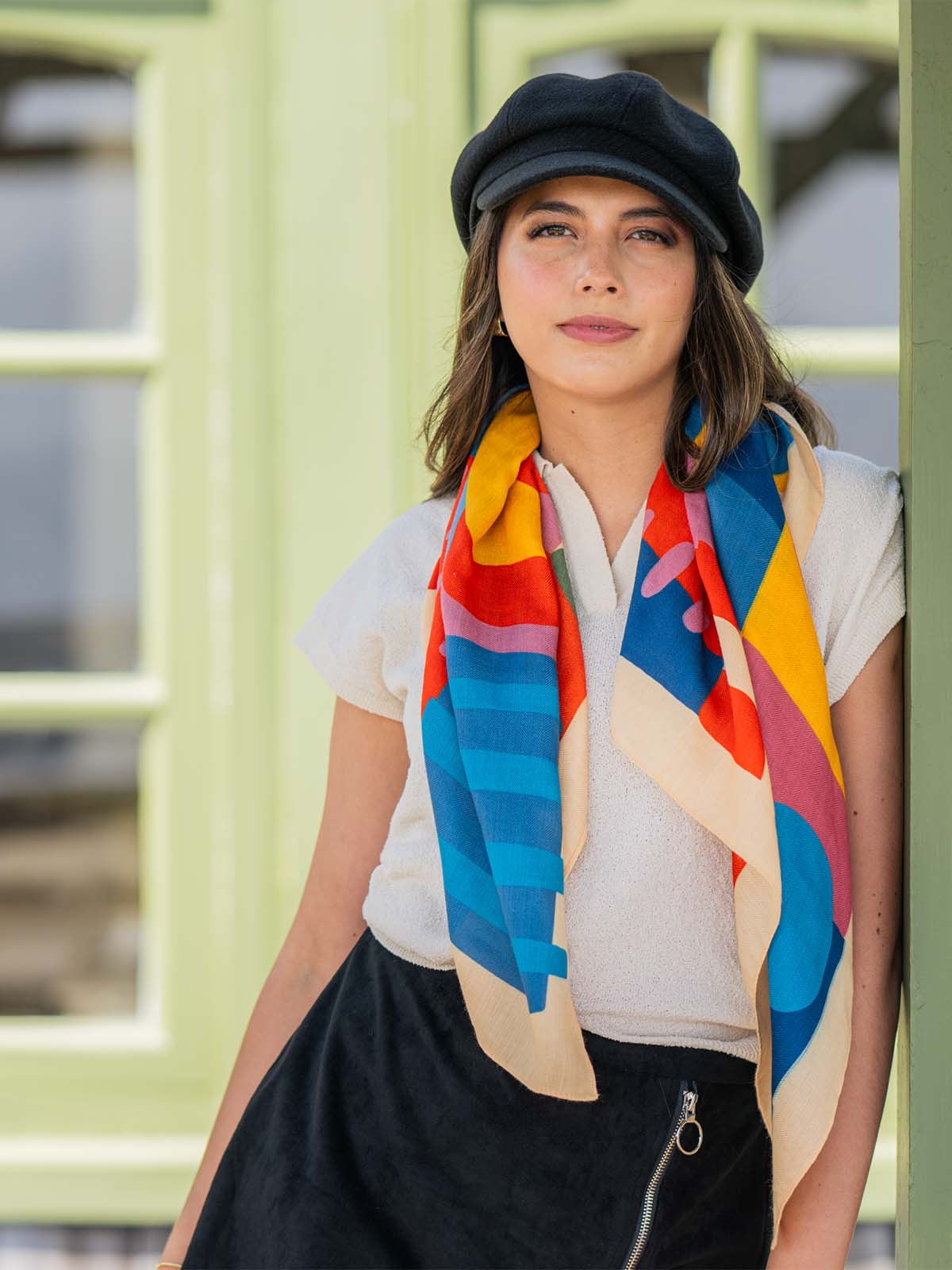 Gorro Mujer  Cap Beret Negro Azaleia
