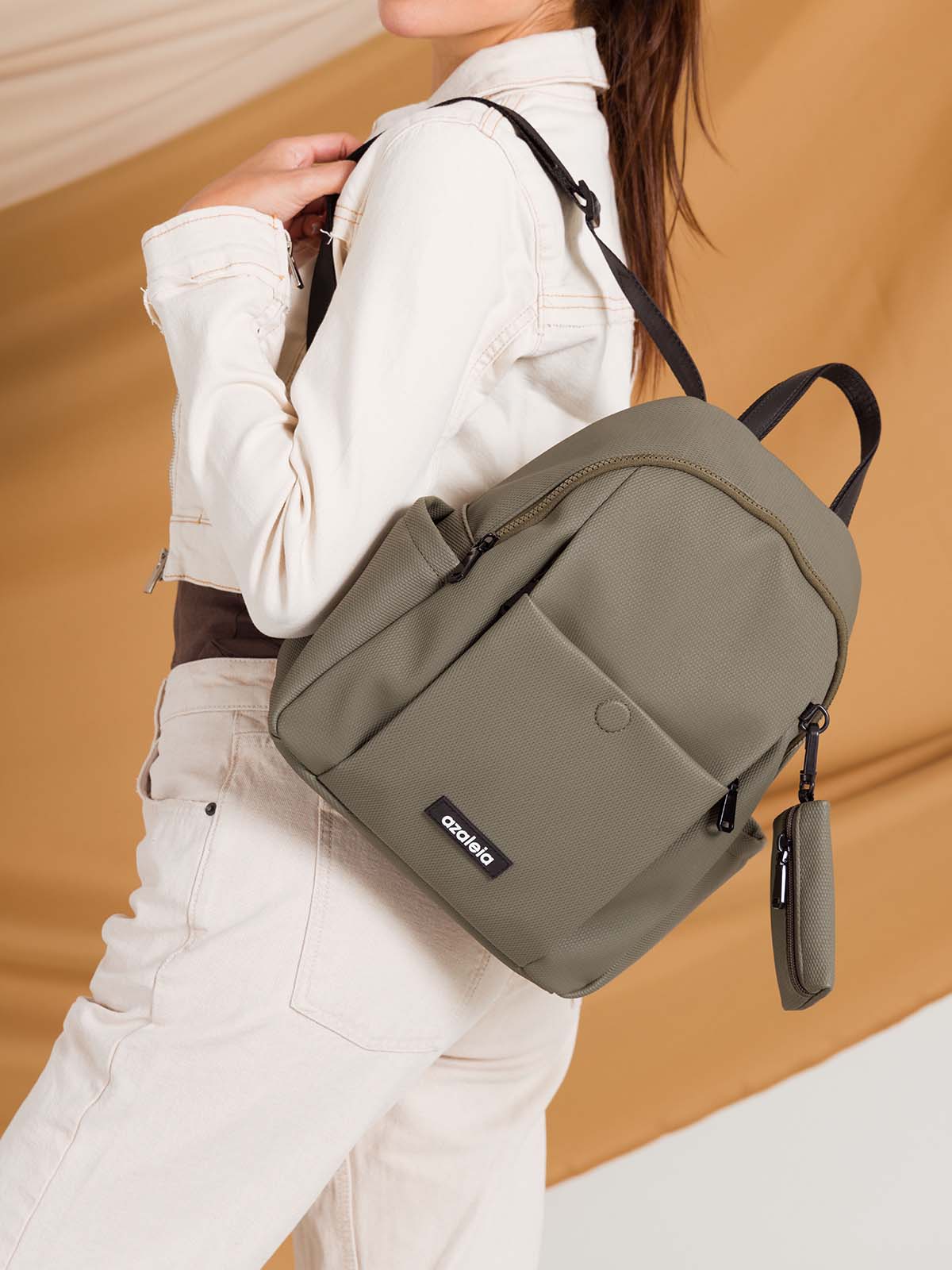 Mochila Mujer Karin Backpack Verde Azaleia