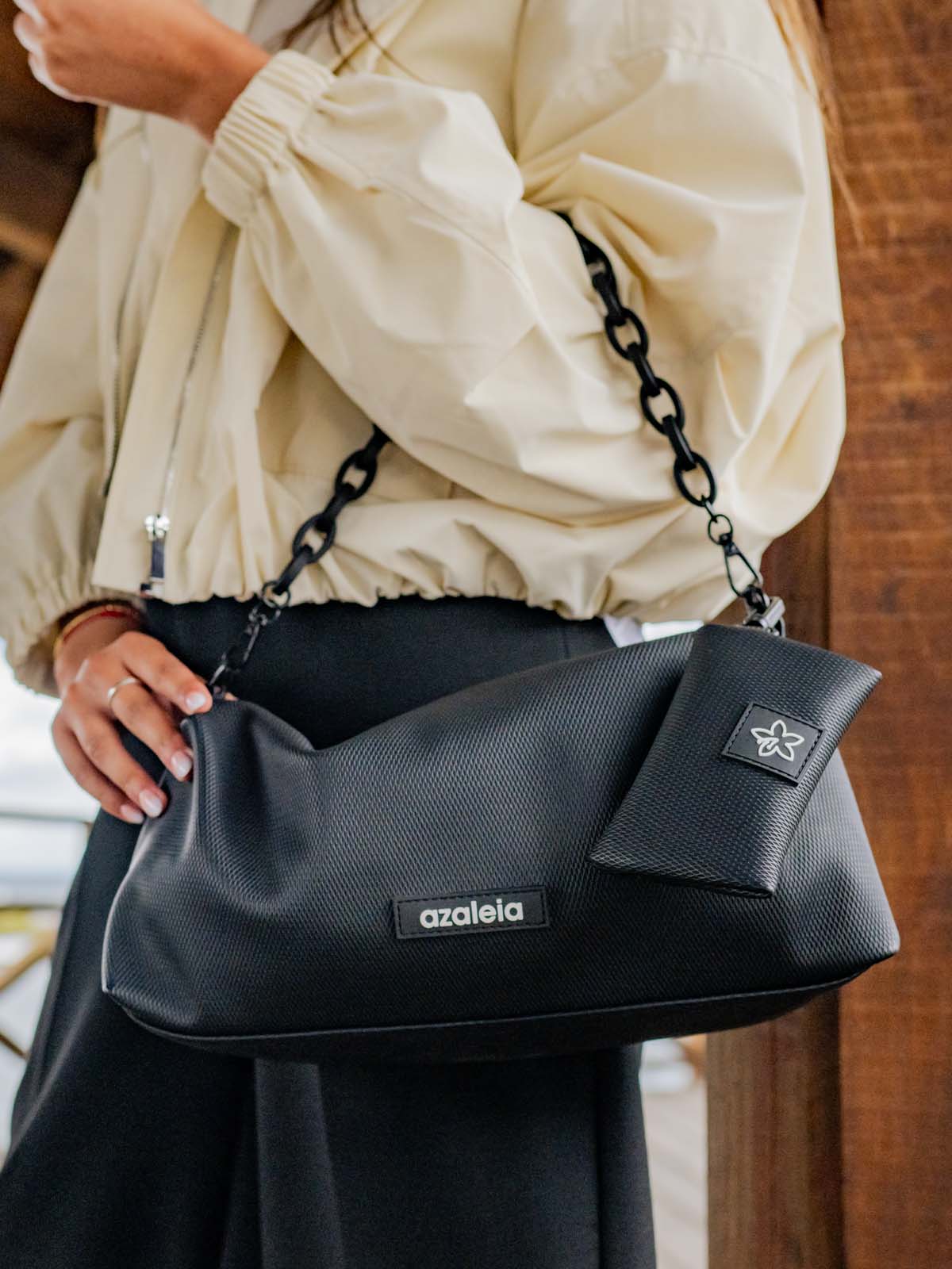 Cartera Mujer Gala Cross Negro Azaleia