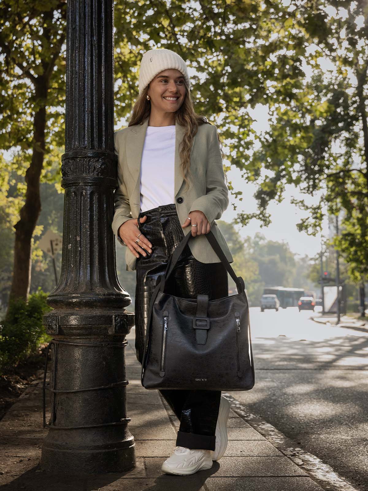 Cartera Mujer Granville Back Negro Azaleia
