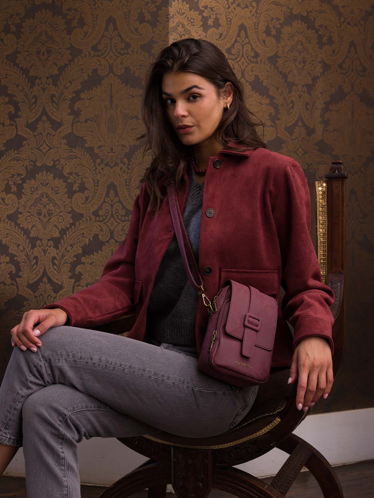 Cartera Mujer Dirk Crossbody Rojo Azaleia