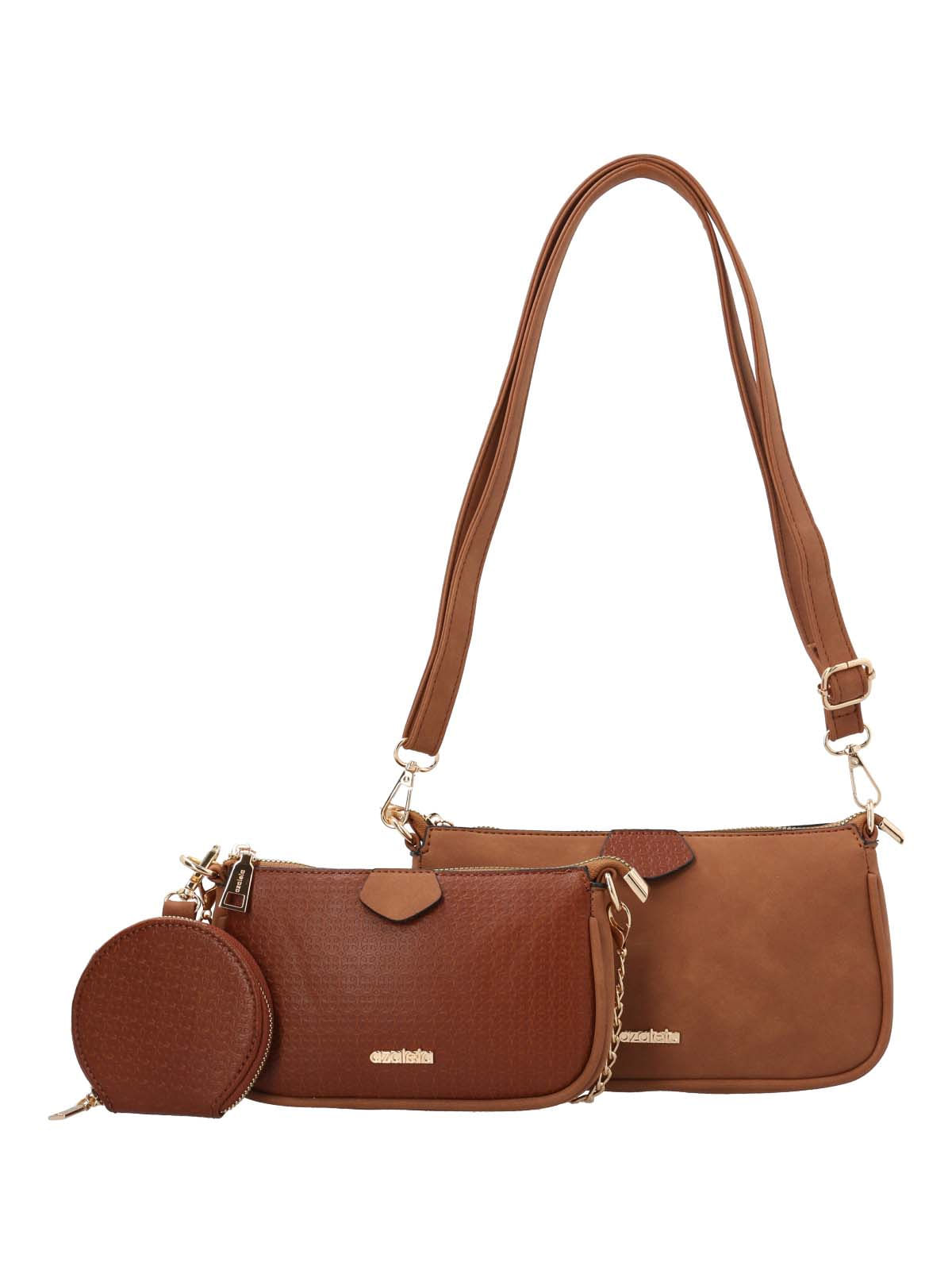 Cartera convertible Mujer Mili Bag Café Azaleia