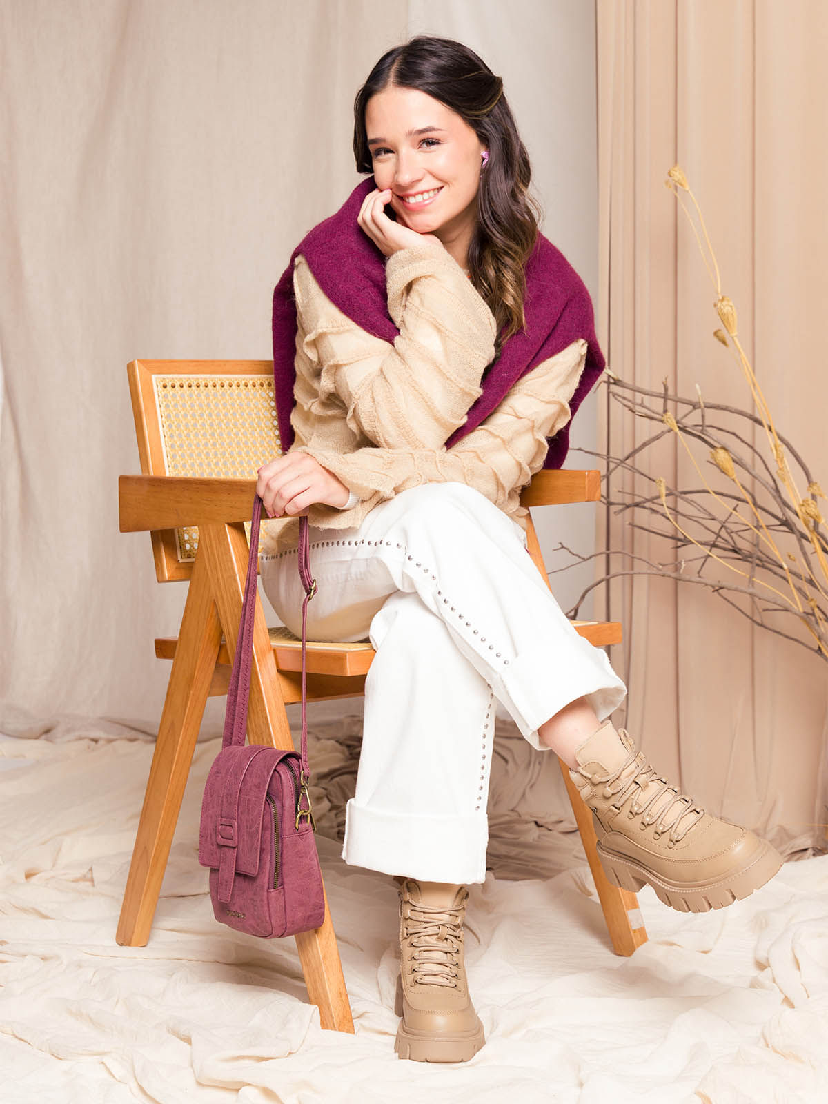 Botín Mujer Dexter Camel Azaleia
