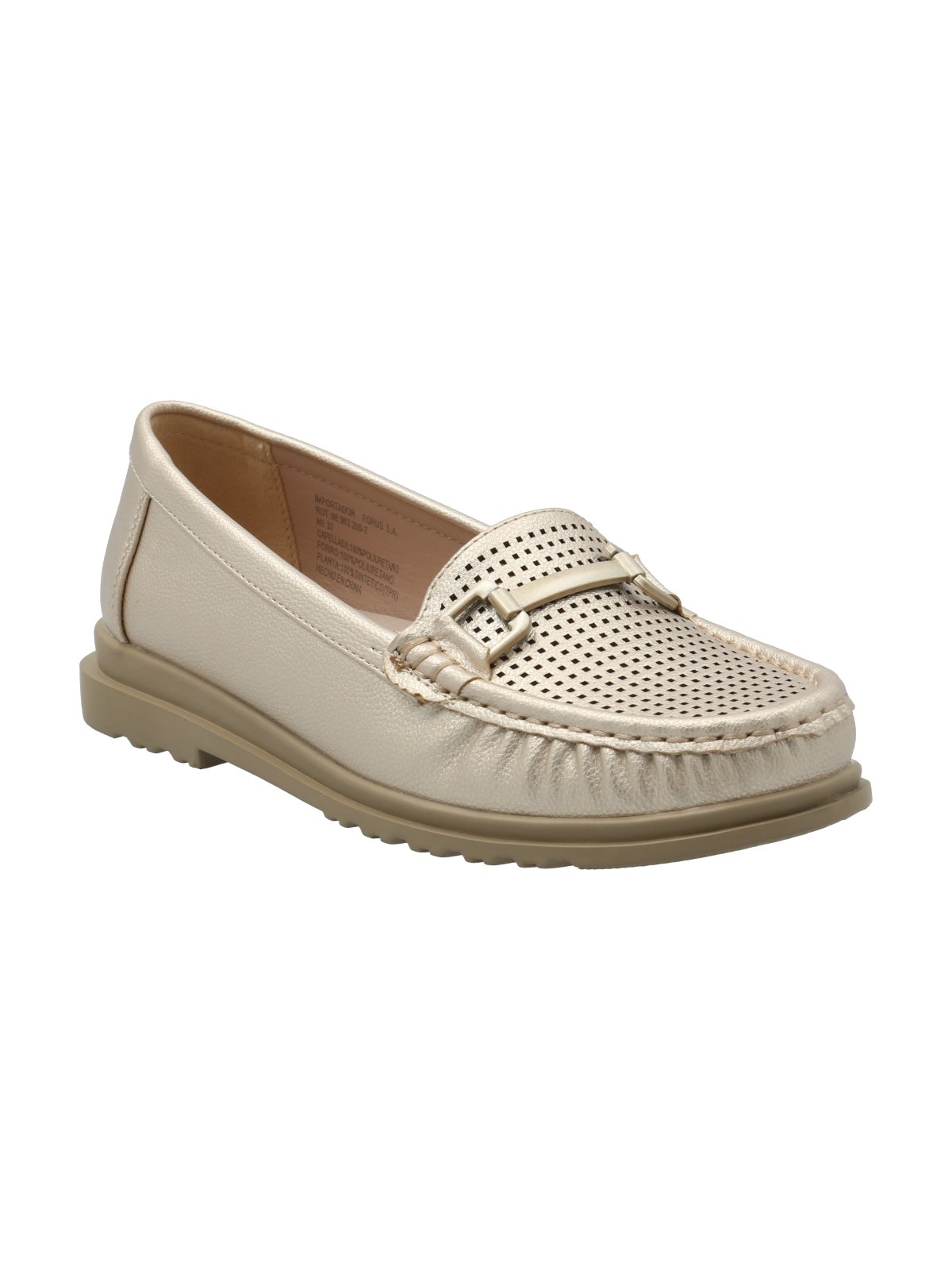Zapato Mujer Hila Dorado Azaleia