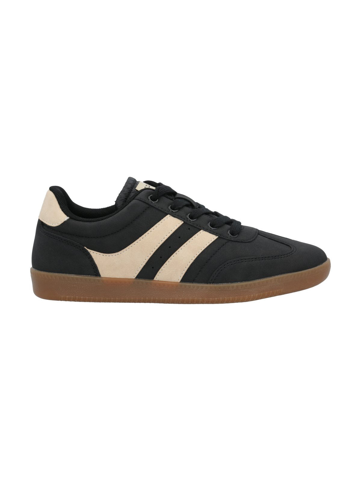 Zapatilla Mujer Gera Negro Beige Azaleia