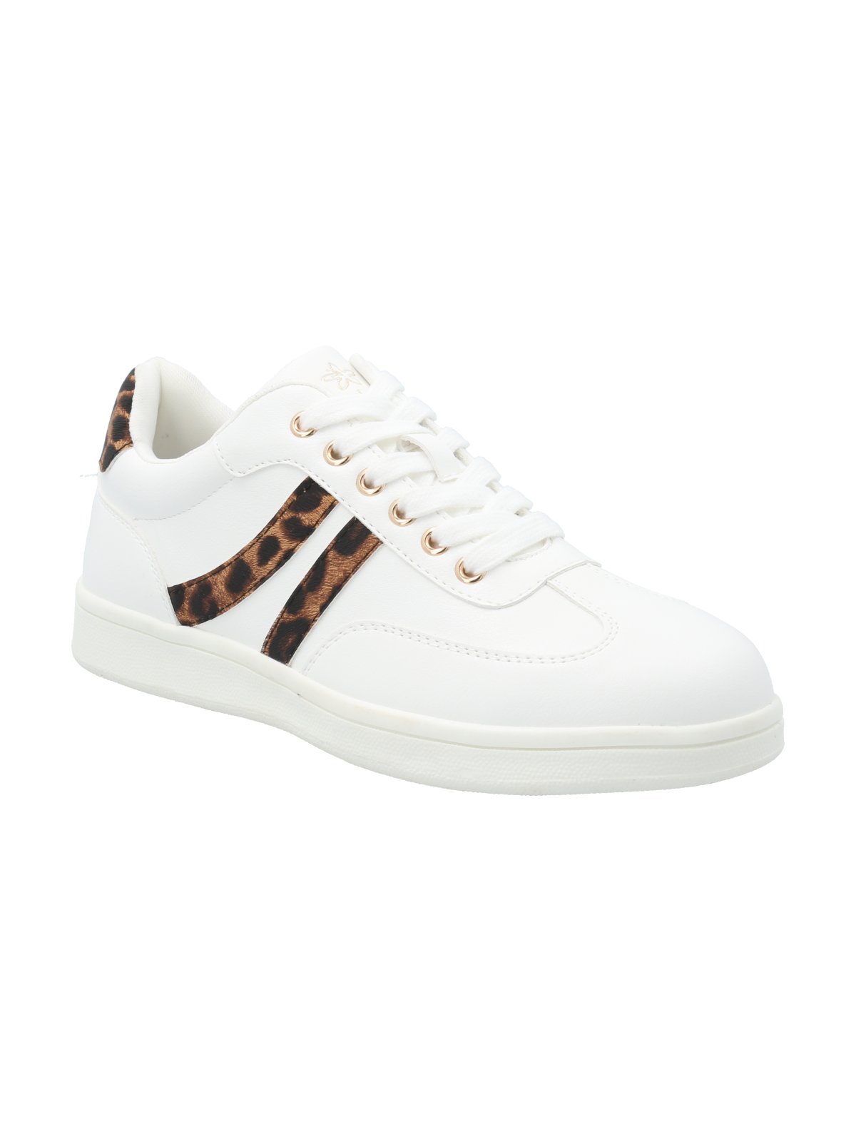 Zapatilla Mujer Adiela Blanco Leopardo Azaleia