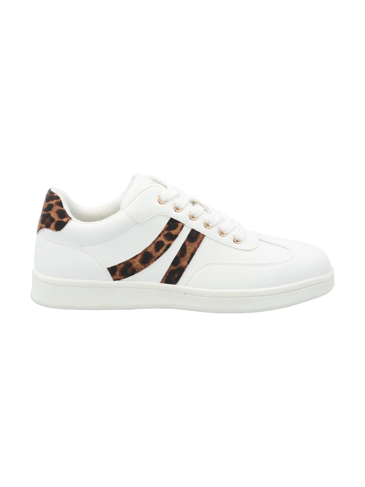 Zapatilla Mujer Adiela Blanco Leopardo Azaleia