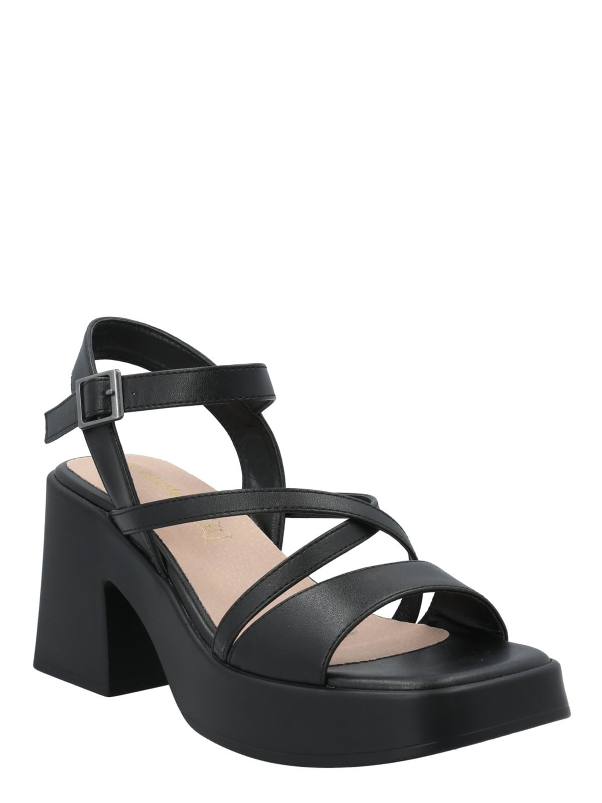 Sandalia Mujer Oriana Negro Azaleia