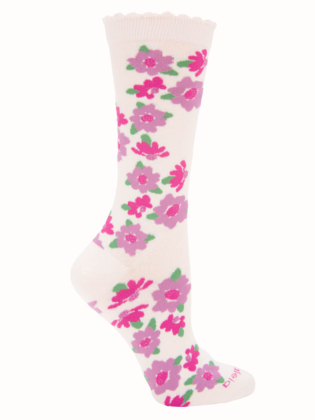 Calcetín Algodón Mujer C St Flori Beige/Crudo Azaleia