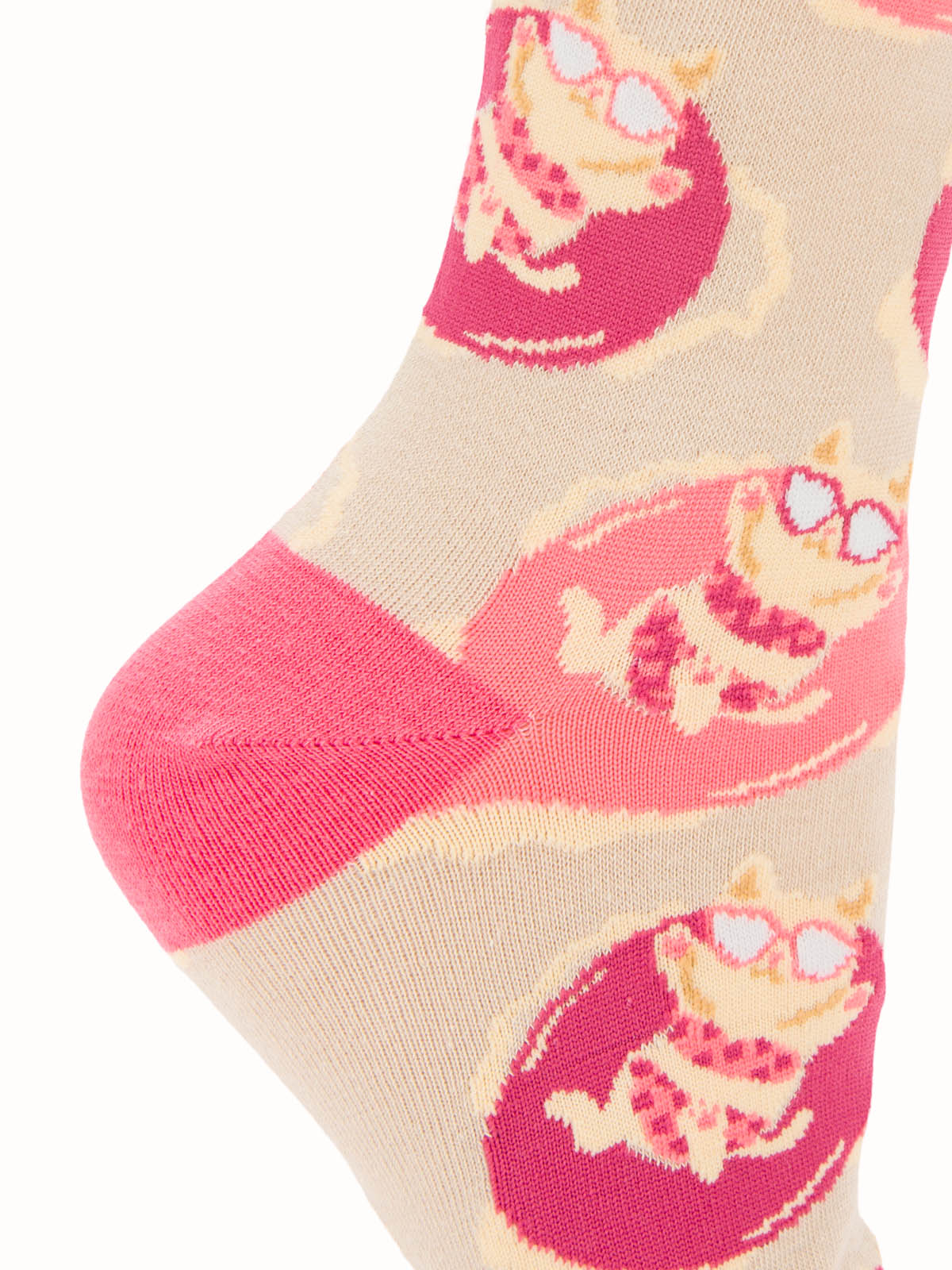 Calcetín Algodón Mujer C Cat Beige/Crudo Azaleia