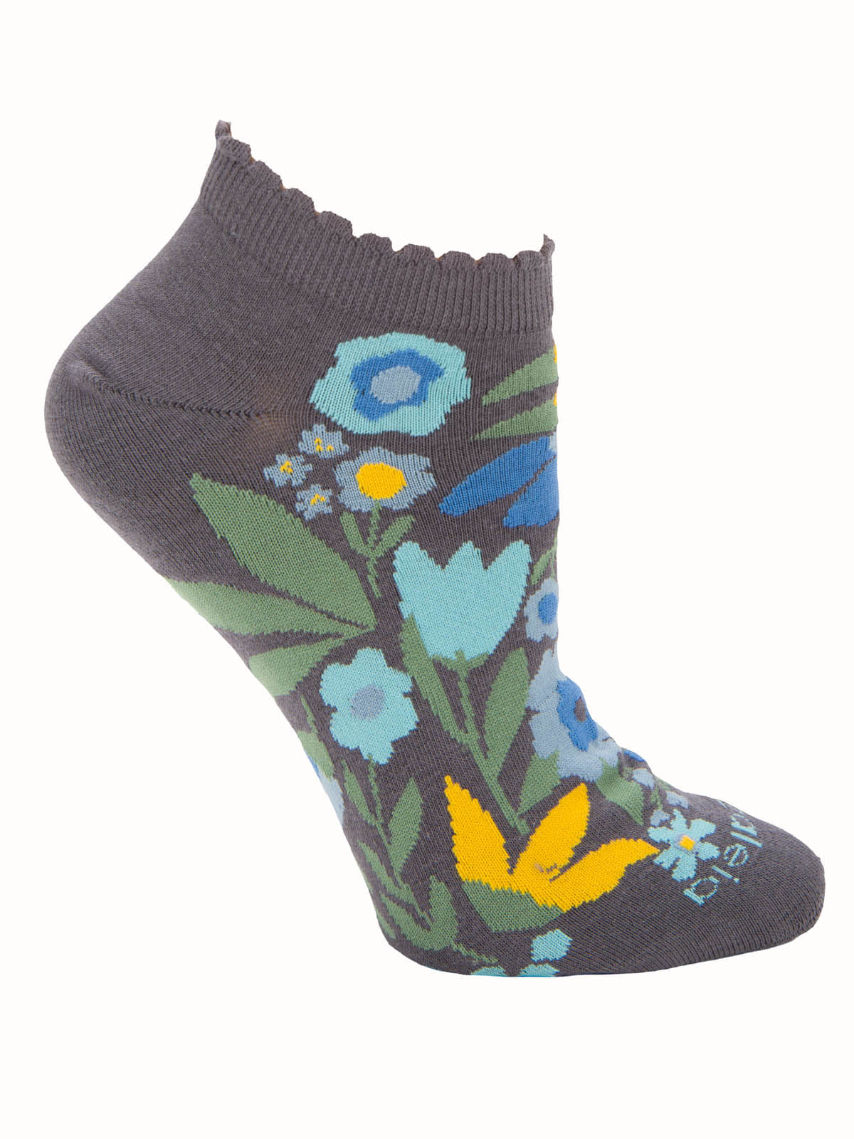 Calcetín Algodón Mujer Ped St Florita Gris Azaleia